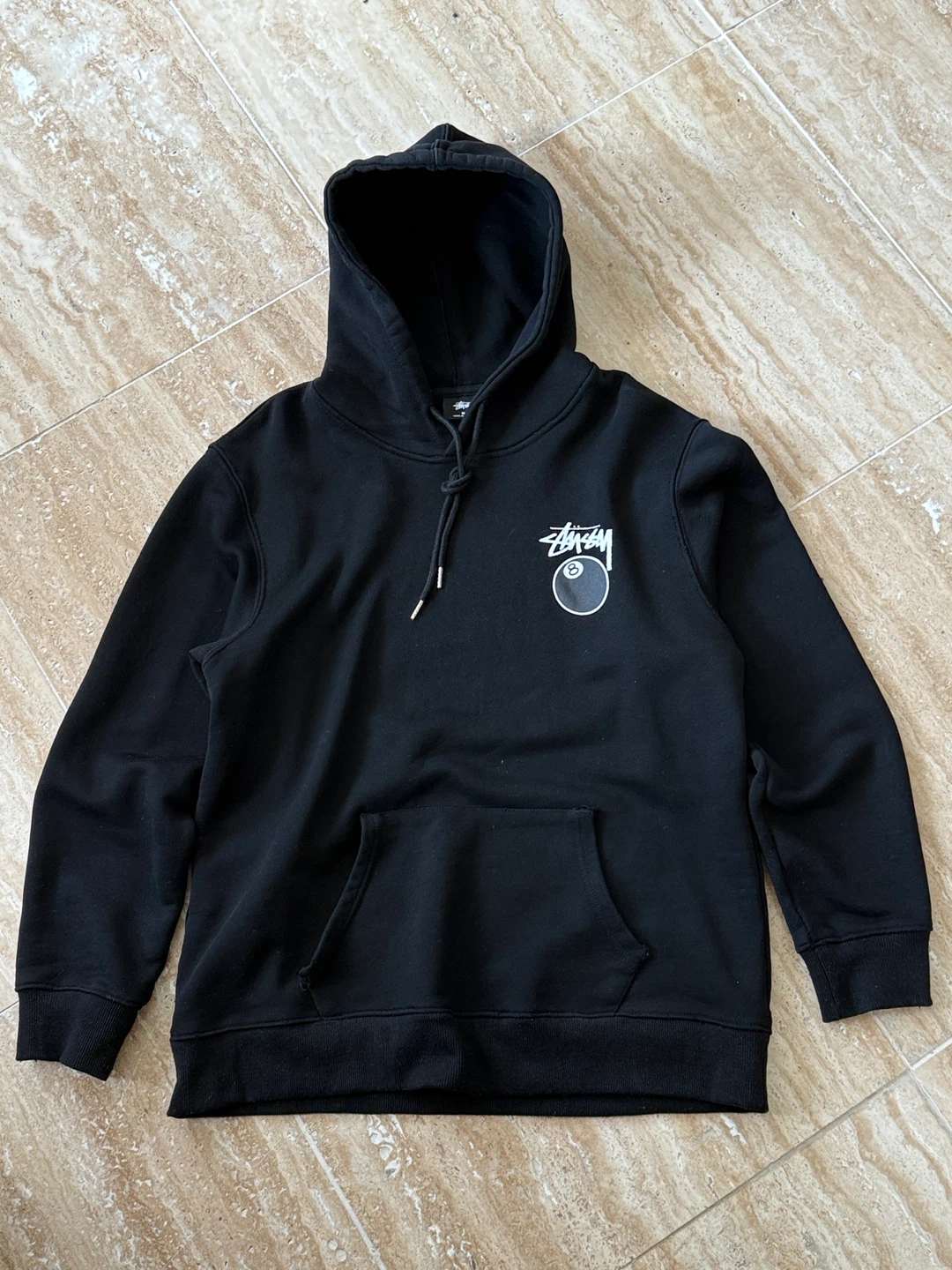 Stussy 8 Ball Black Hoodie - Size M