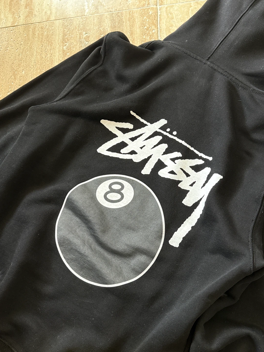 Stussy 8 Ball Black Hoodie - Size M - photo 4