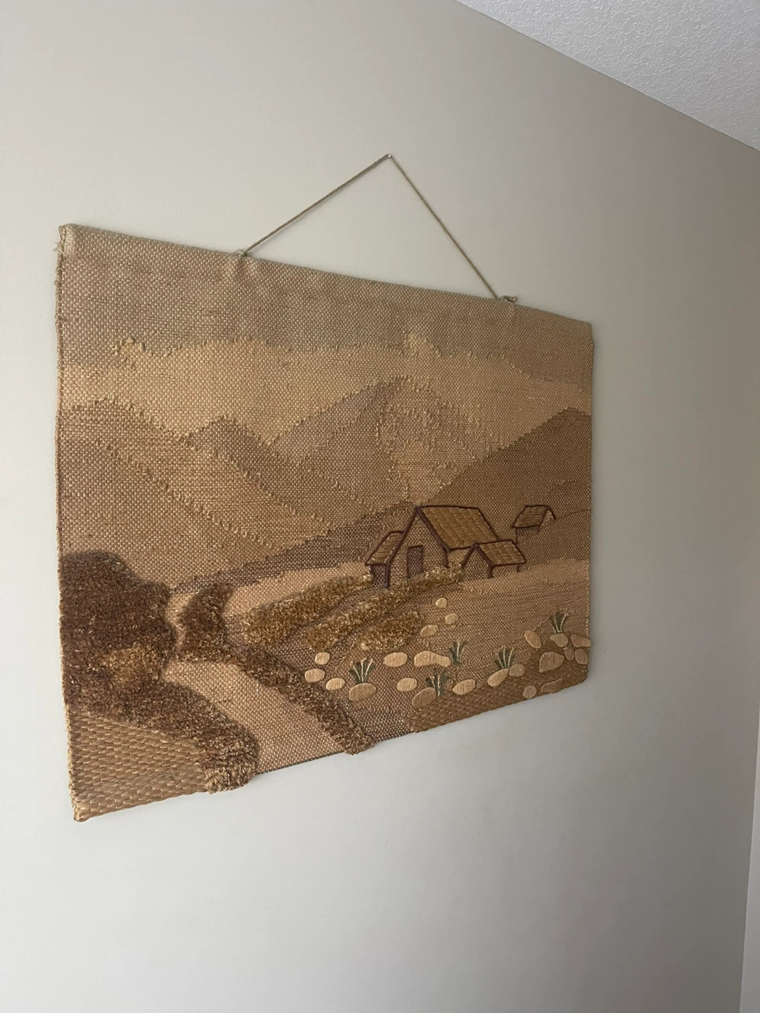 Vintage Woven Donegal Tweed Wall Art - photo 2
