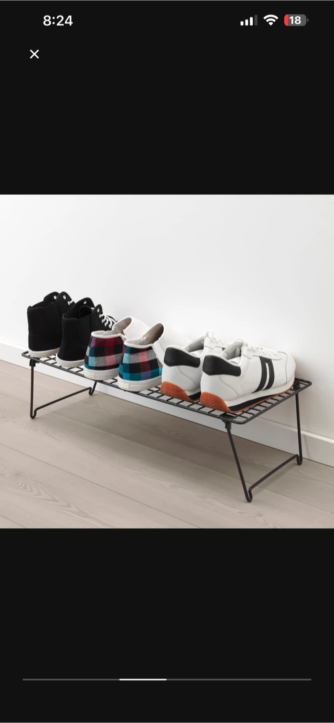 IKEA VÄSSAD Shoe Rack, Black - Like New! - photo 4