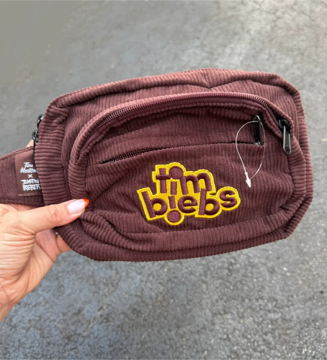 Tim Hortons x Justin Bieber 'Tim Biebs' Corduroy Fanny Pack image indicator(2)