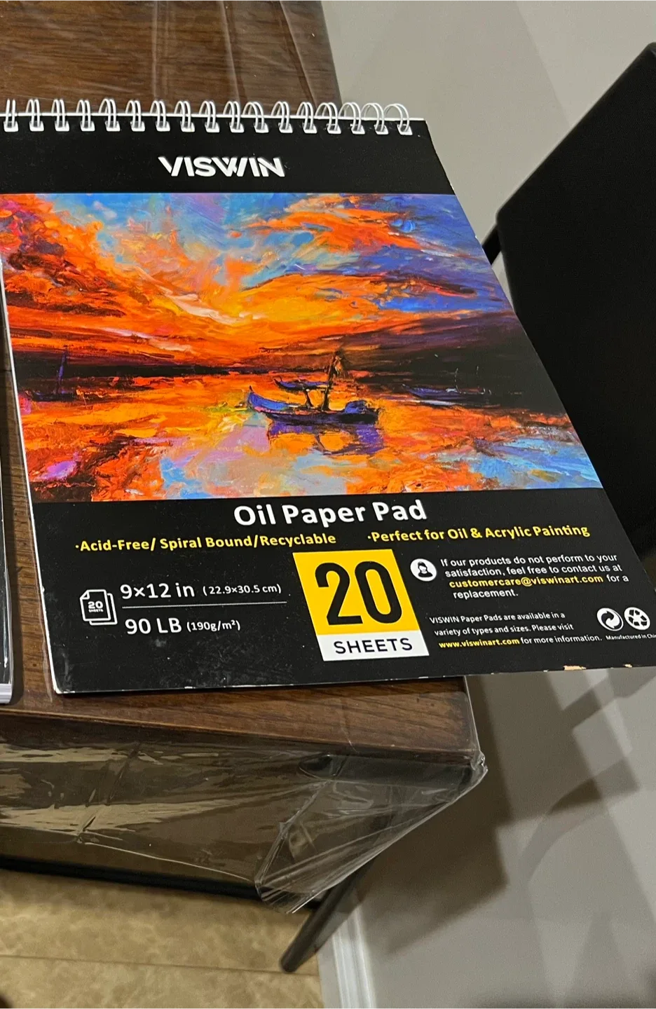 Oil paper pad sketchbook thumbnail