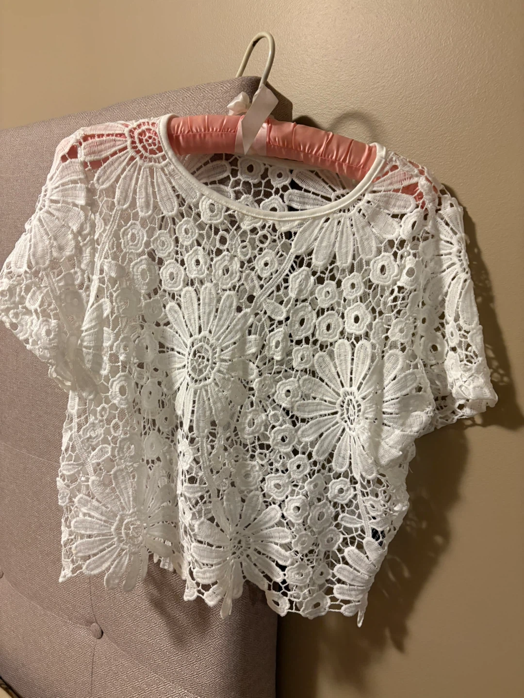 White Lace Top size M