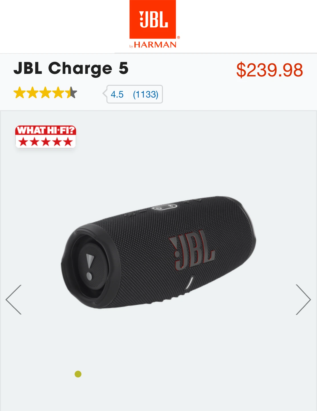 JBL Charge 5 Portable Bluetooth Speaker - photo 3