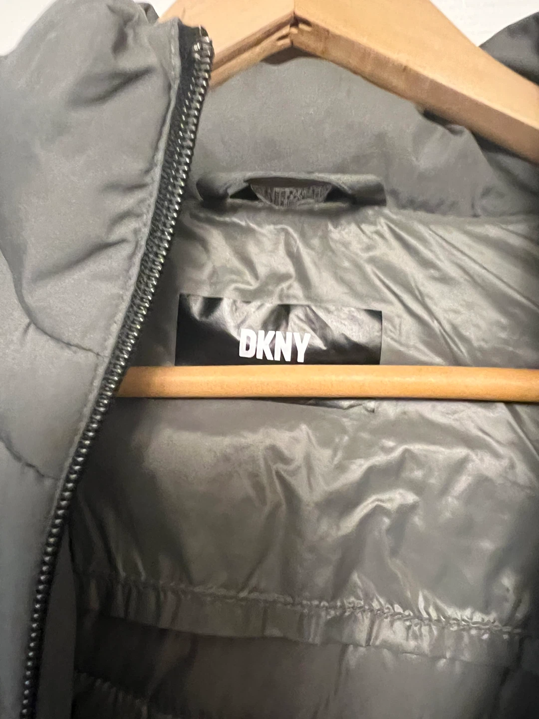 DKNY Grey Puffer Coat - photo 2