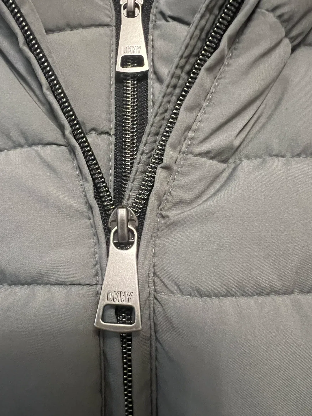 DKNY Grey Puffer Coat image indicator(4)