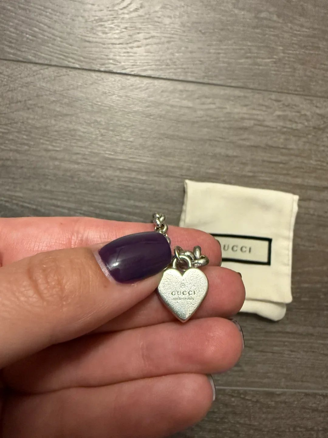 Gucci Heart sterling Silver 925 bracelet image indicator(3)