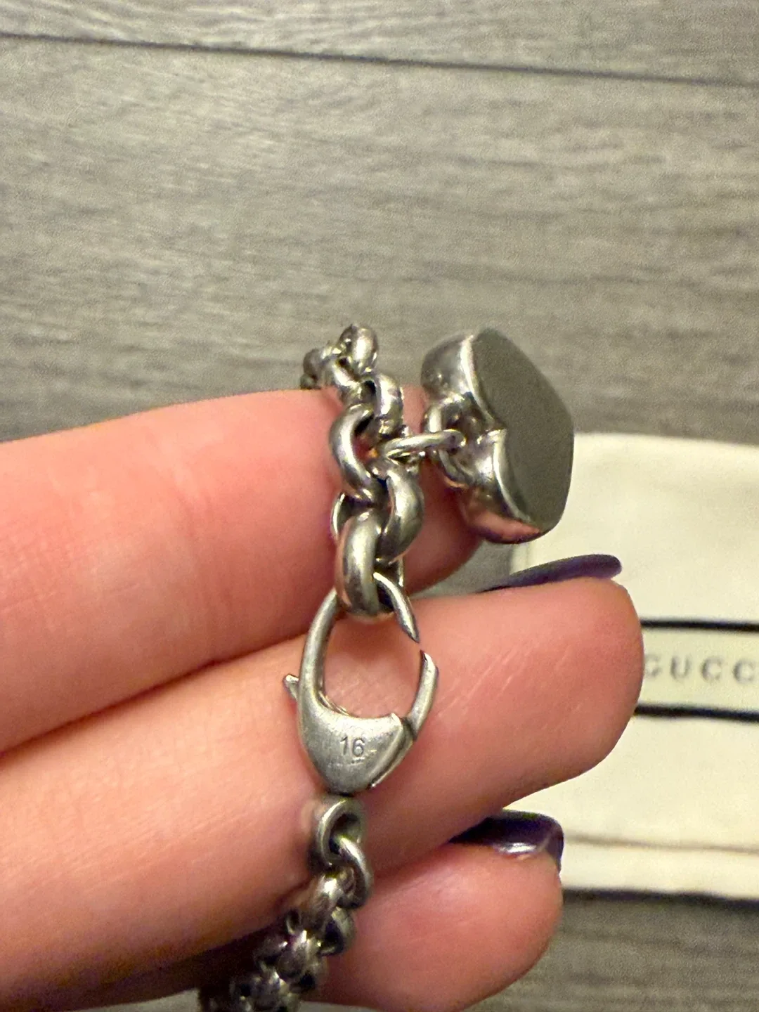 Gucci Heart sterling Silver 925 bracelet image indicator(4)