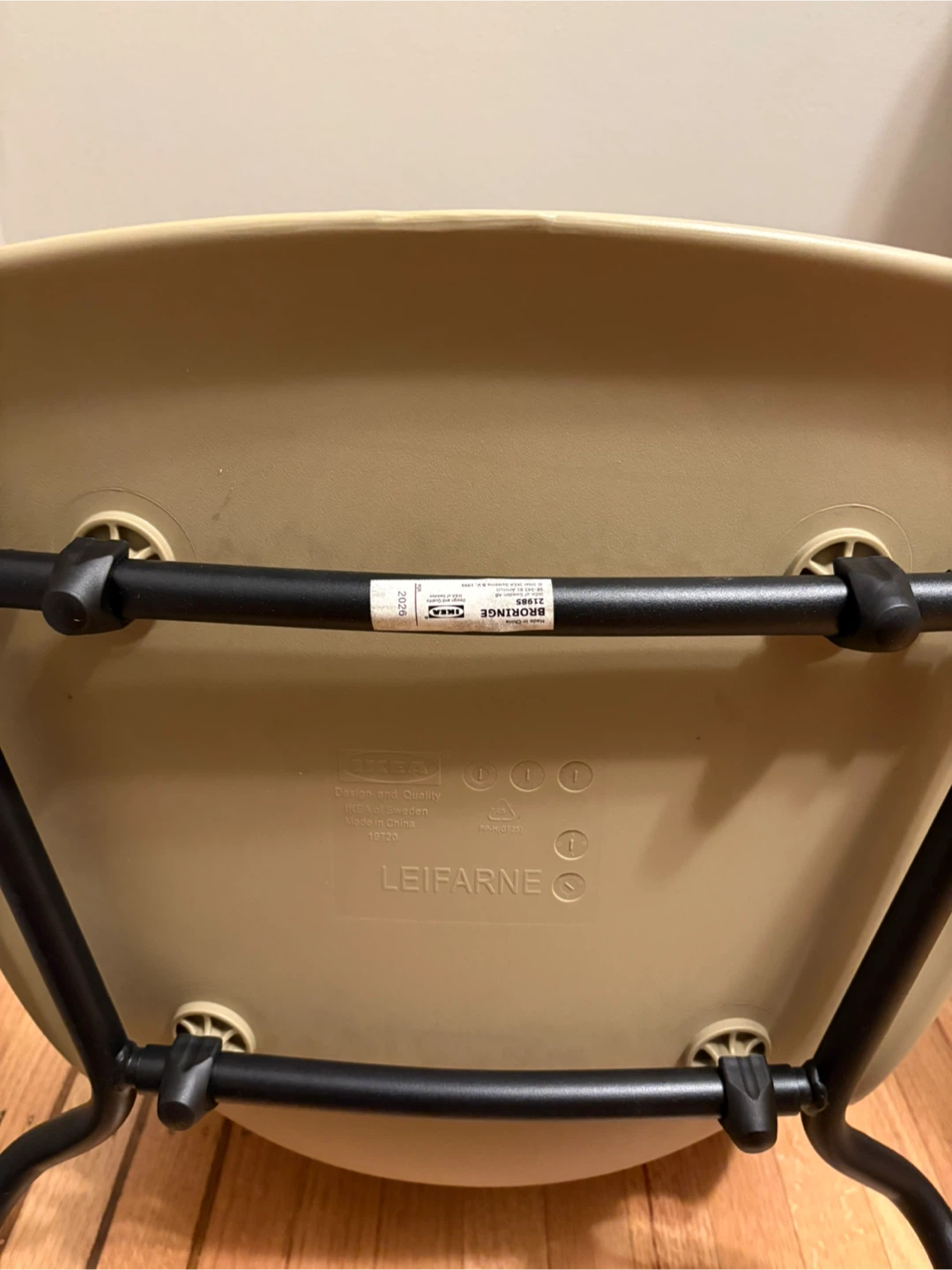 IKEA LIDAS LEIFARNE Chairs - Olive green with black legs - photo 3