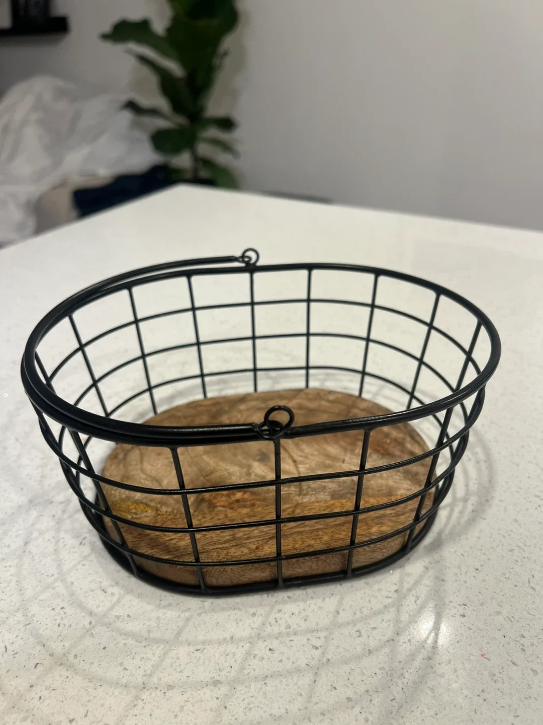 H&M Home Mango Wood Basket thumbnail