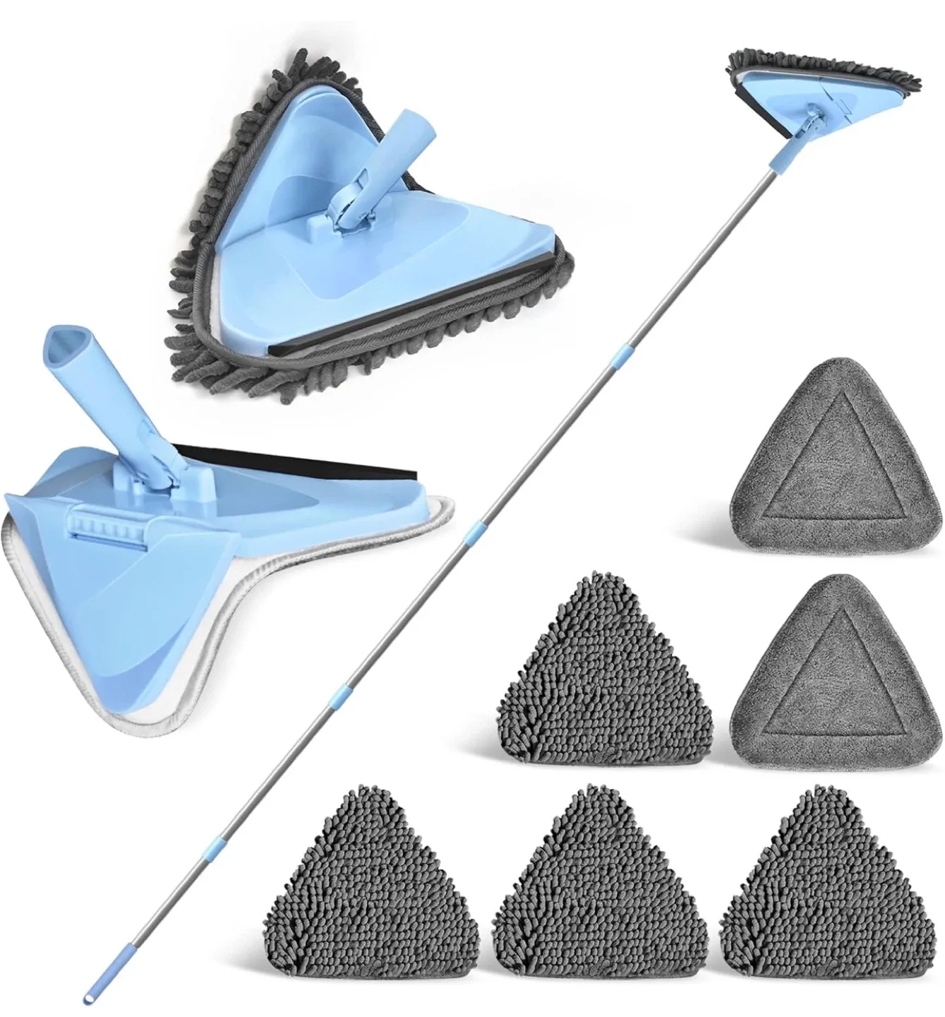 Wall Mop Cleaner with 80” Long Handle, 180° image indicator(3)