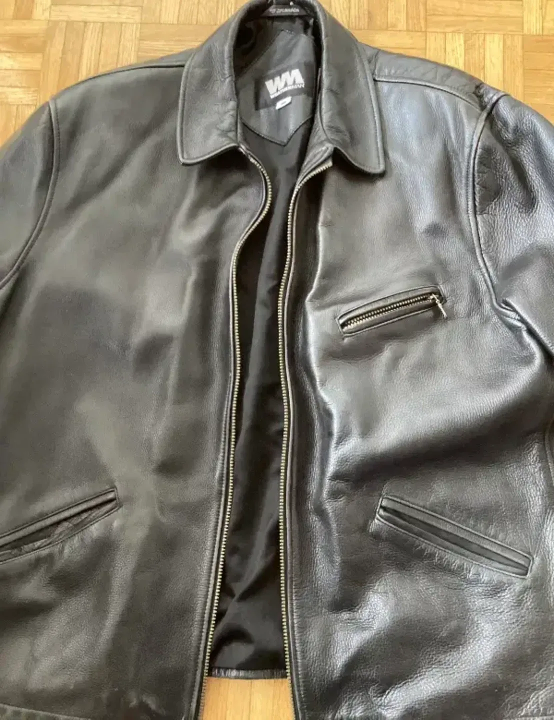 Men's Genuine Leather Winter Coat (Size XL) image indicator(2)