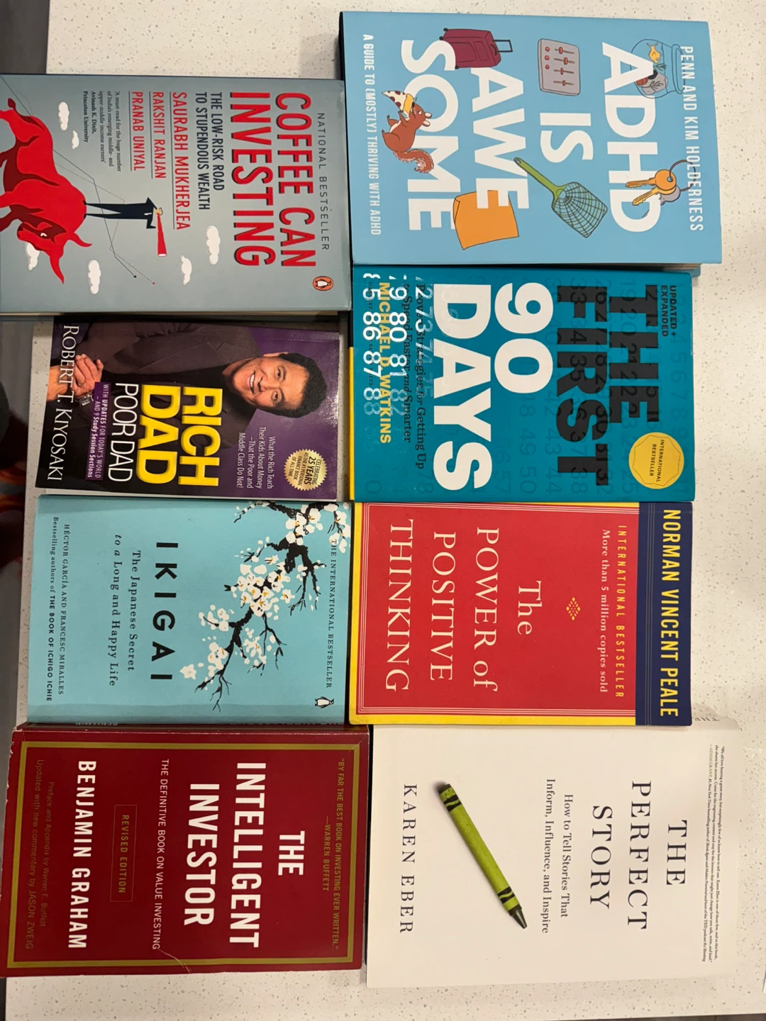 Assorted Books: Investing, Self-Help, & More