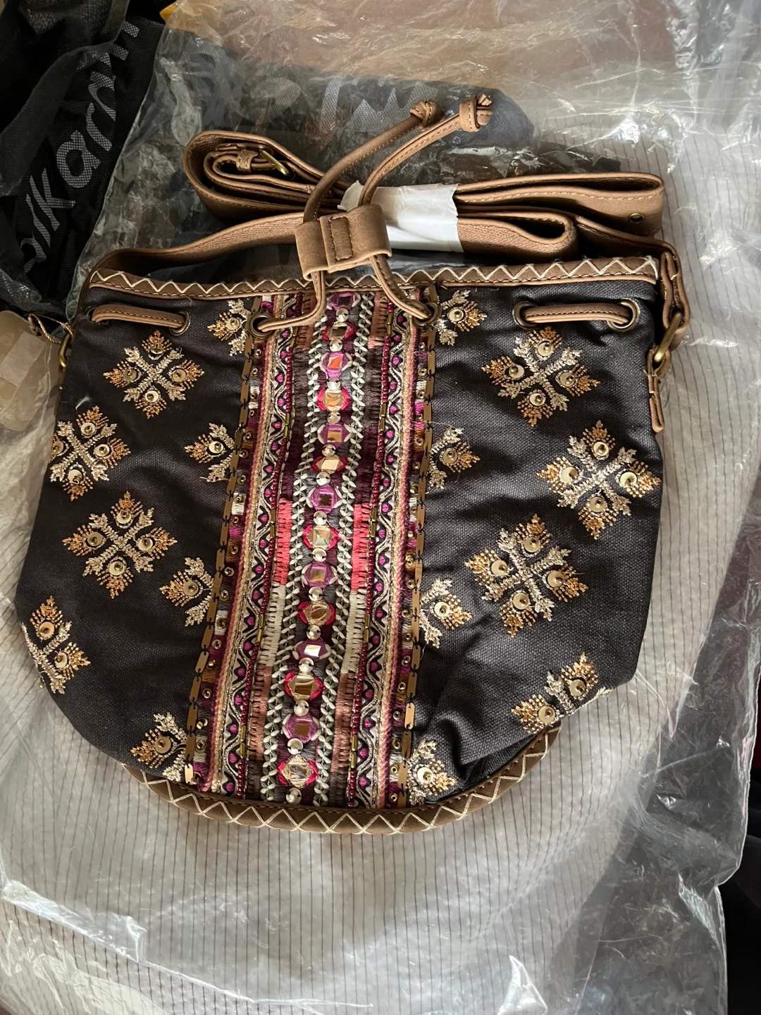 Crossbody Bag with Embellishments thumbnail