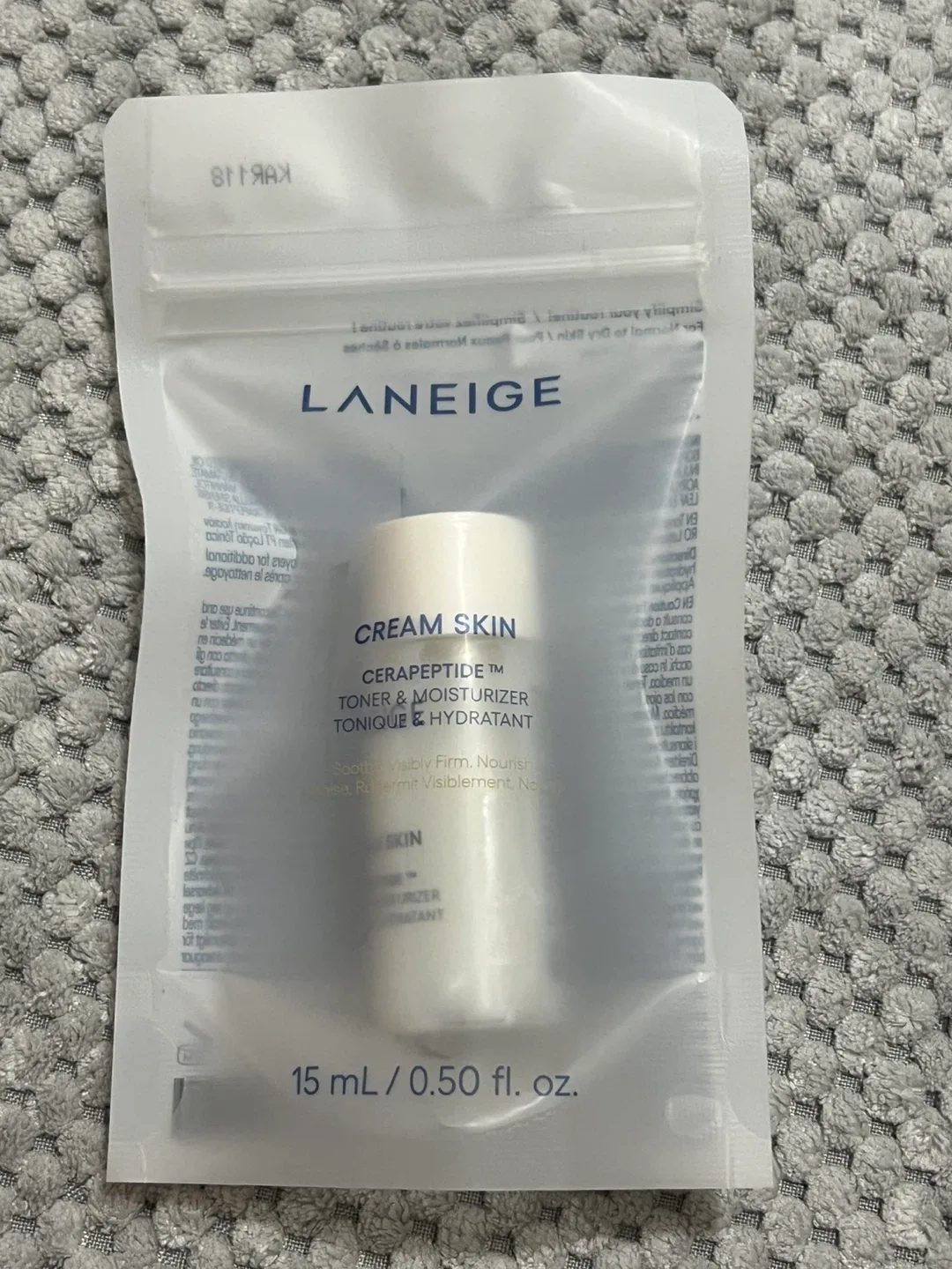 Laneige Cream Skin Cerapeptide Toner & Moisturizer 15ml thumbnail