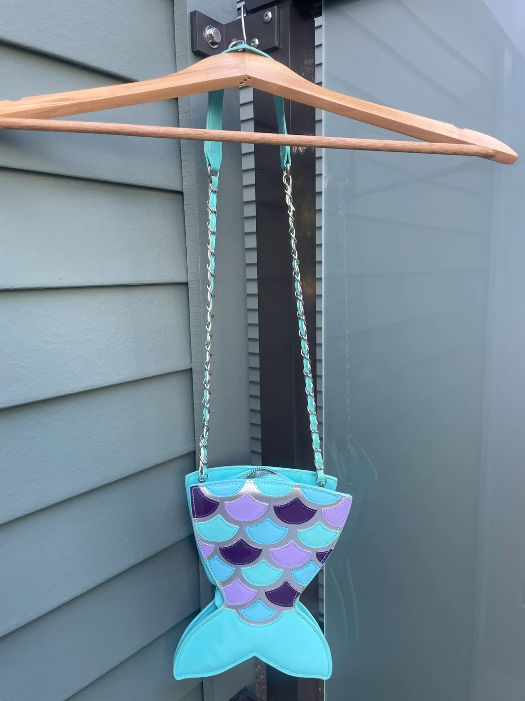 Mermaid Tail crossbody Purse Turquoise - photo 4