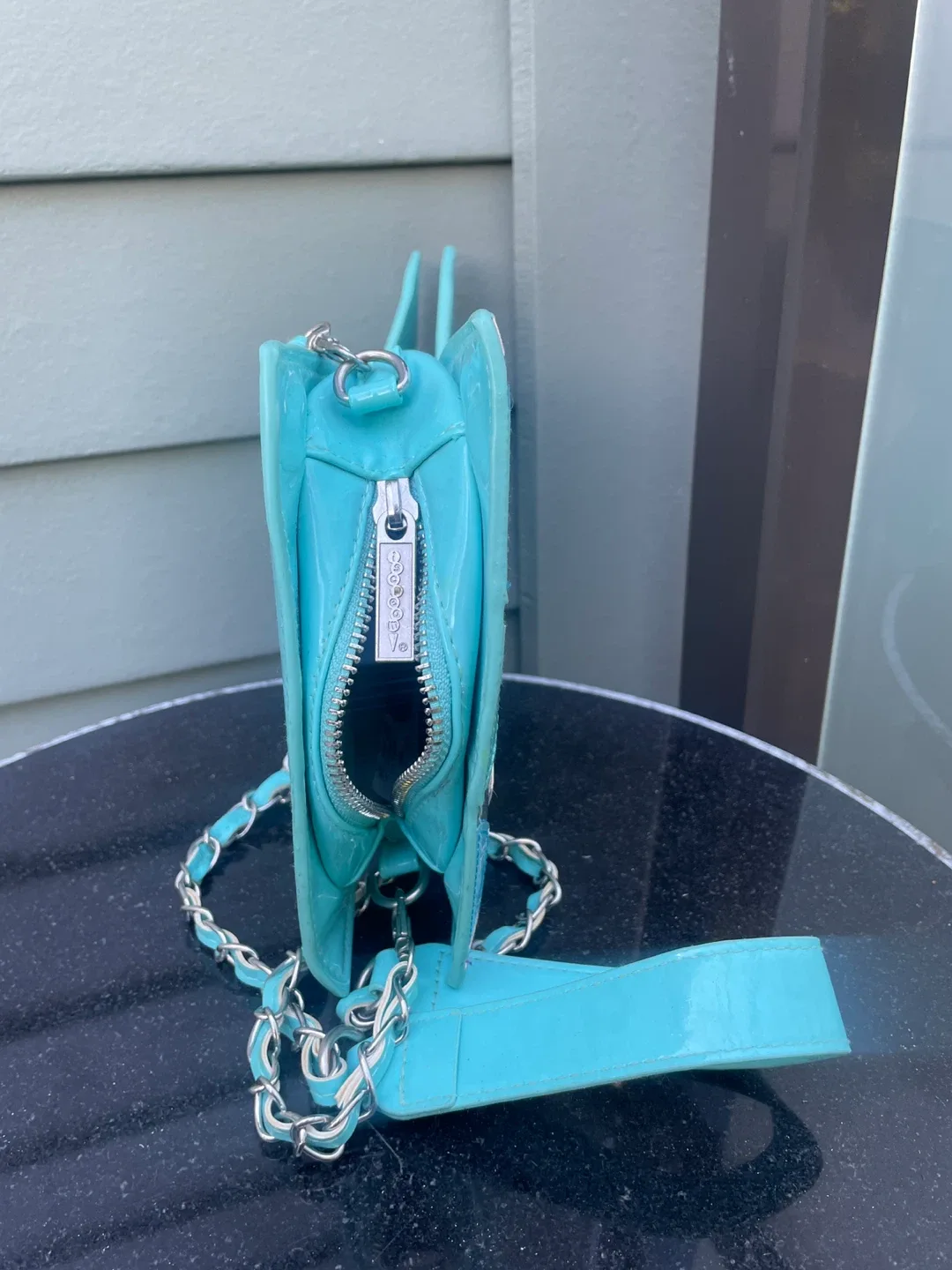 Mermaid Tail crossbody Purse Turquoise thumbnail