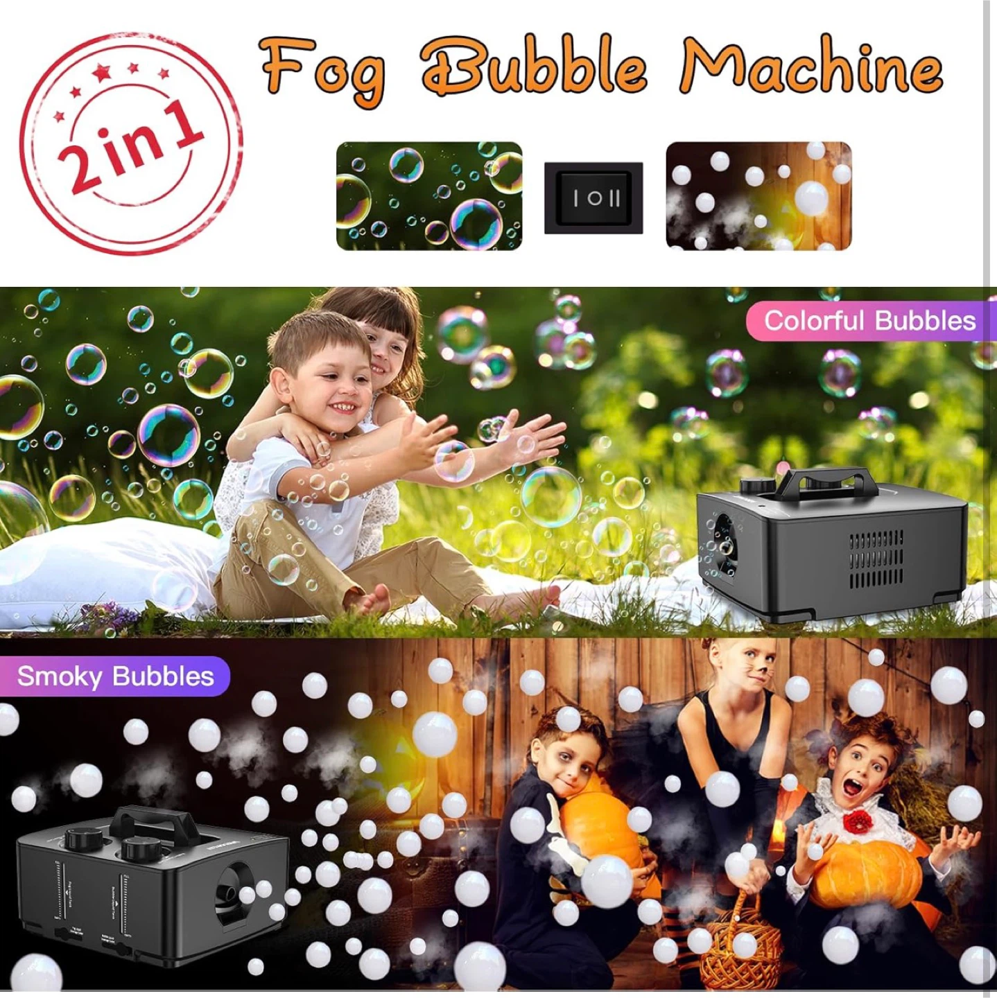 Wisdomlit Fog Bubble Machine - photo 4