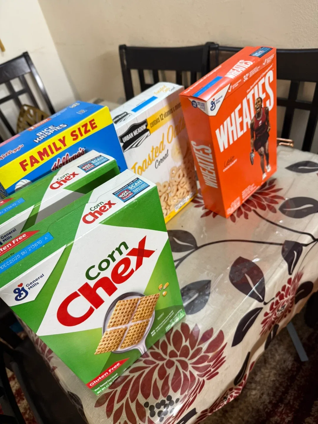 Variety of Cereal Boxes