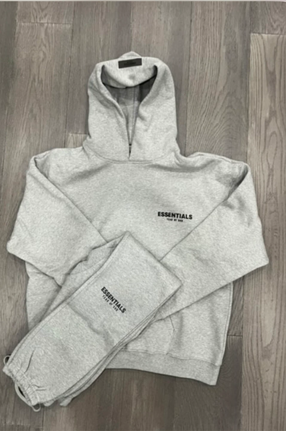 Essentials Fear of God Grey Hoodie & Sweatpants Set