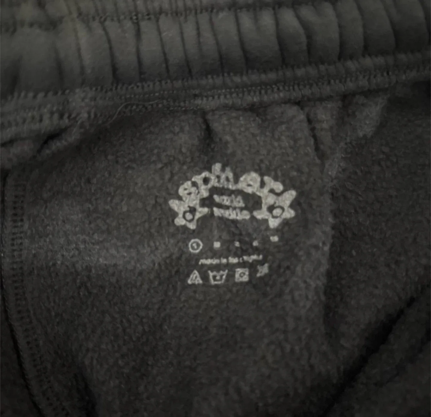 Sp5der “I Heart Sp5der” Black Sweatpants – All Sizes image indicator(6)