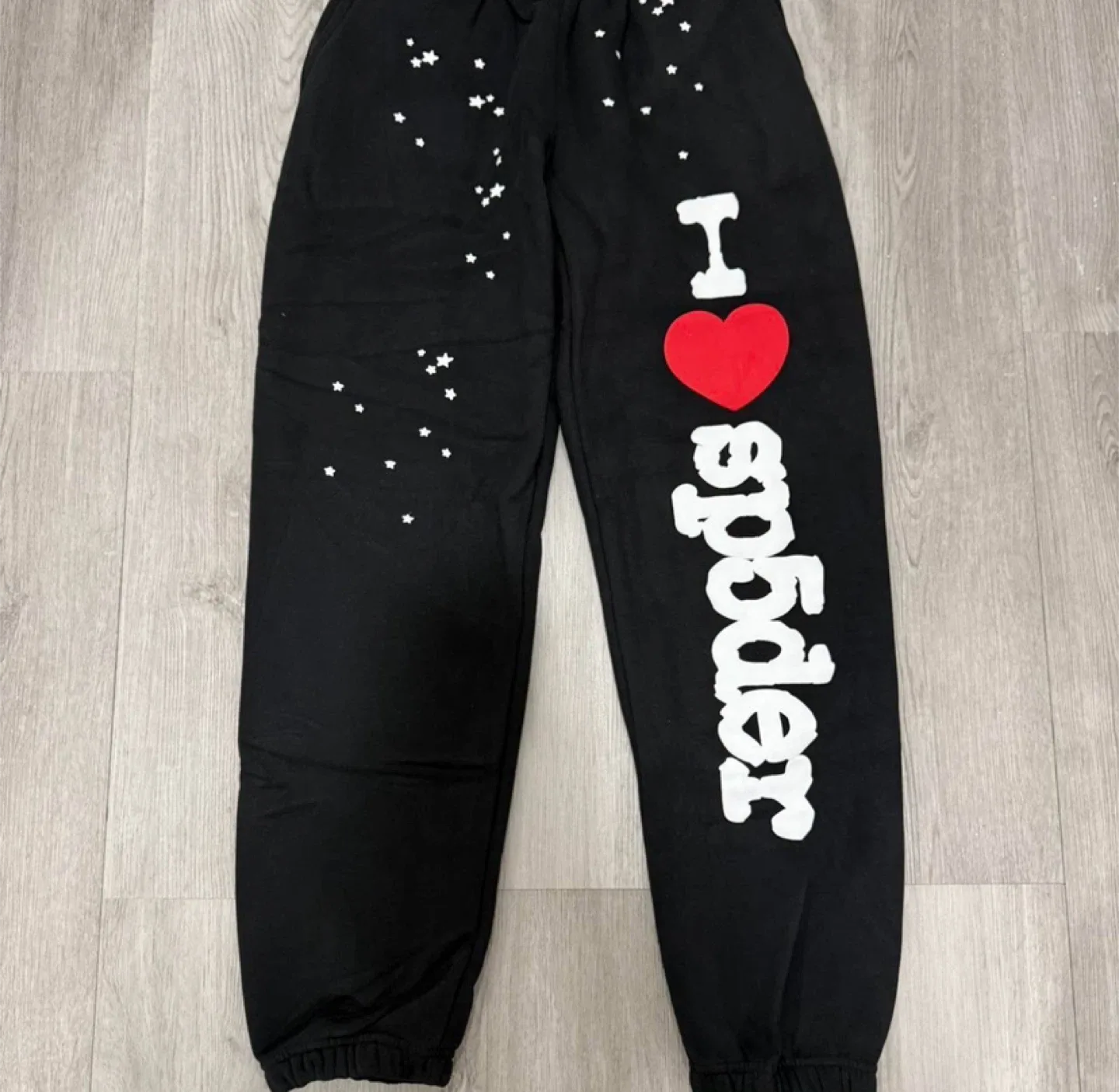 Sp5der “I Heart Sp5der” Black Sweatpants – All Sizes thumbnail