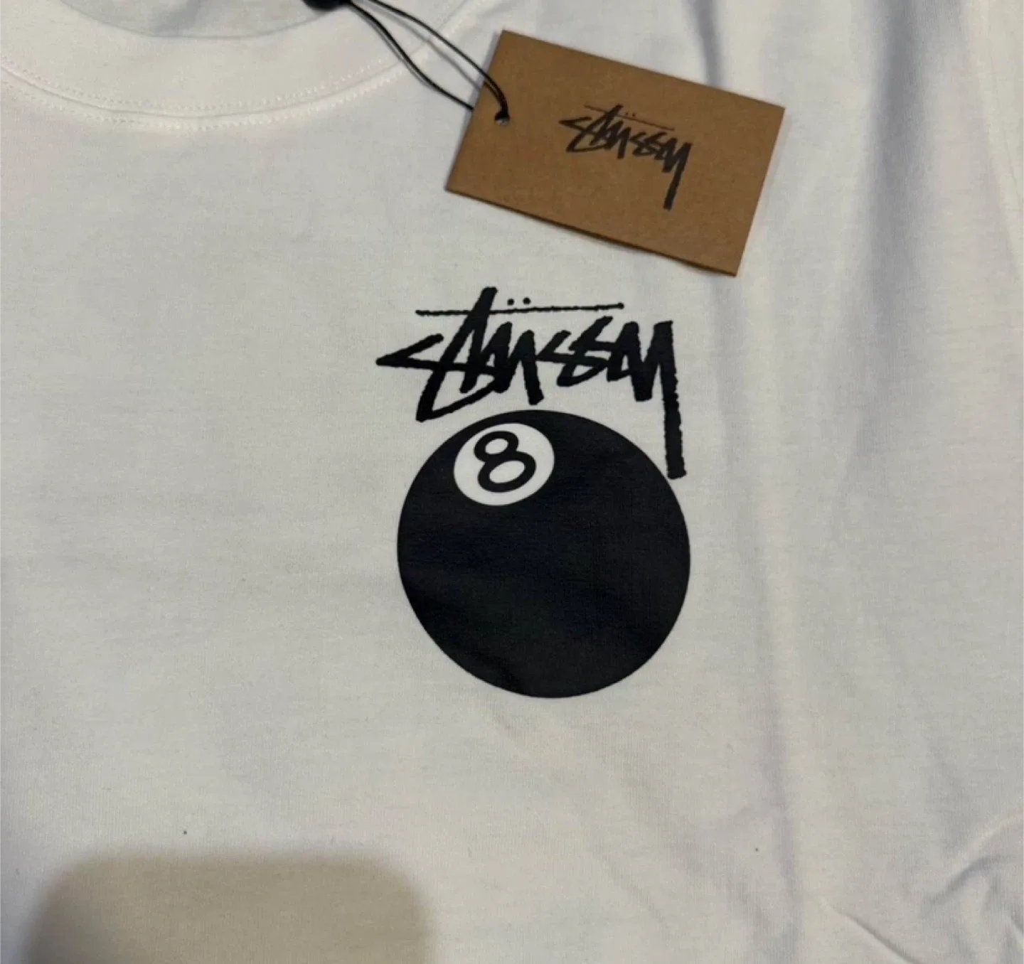 Stüssy 8 Ball Logo White T-Shirt - All Sizes image indicator(2)