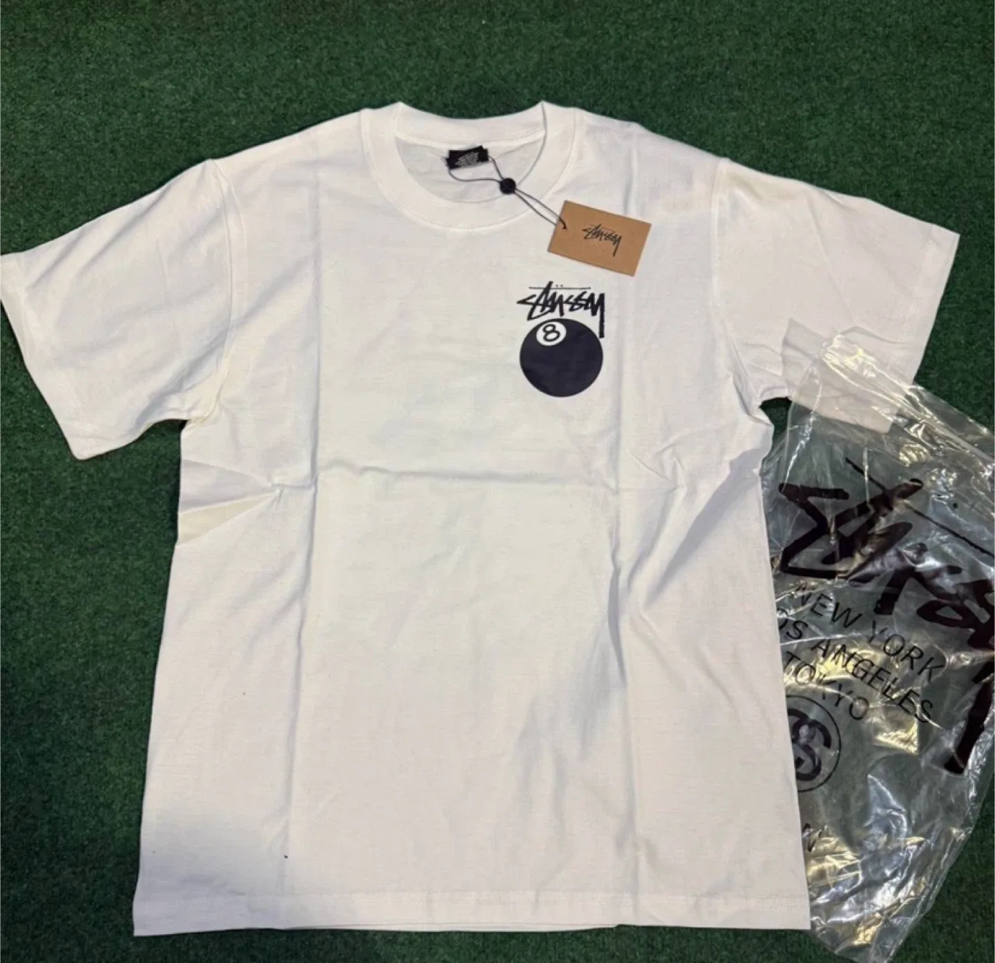 Stüssy 8 Ball Logo White T-Shirt - All Sizes thumbnail