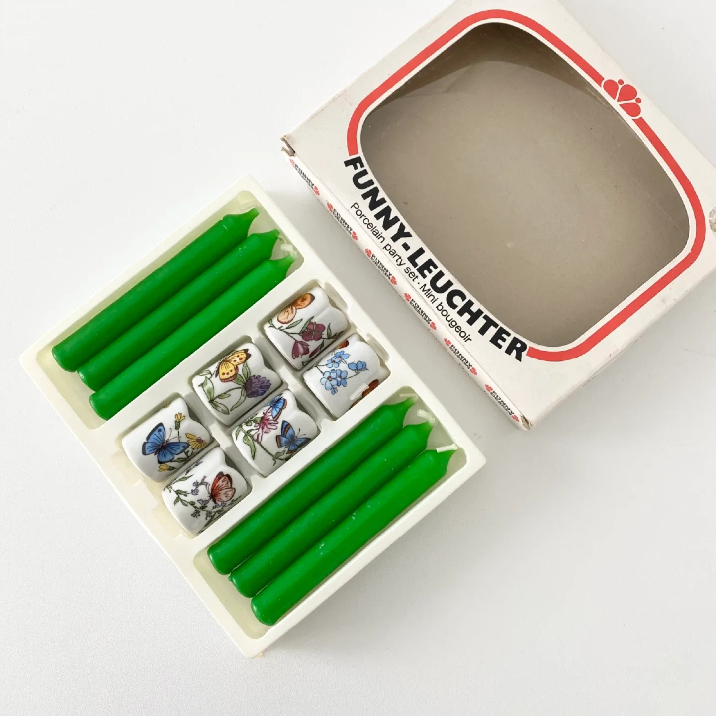 Vintage Funny Leuchter Mini Candlestick & Porcelain Candleholder image indicator(4)