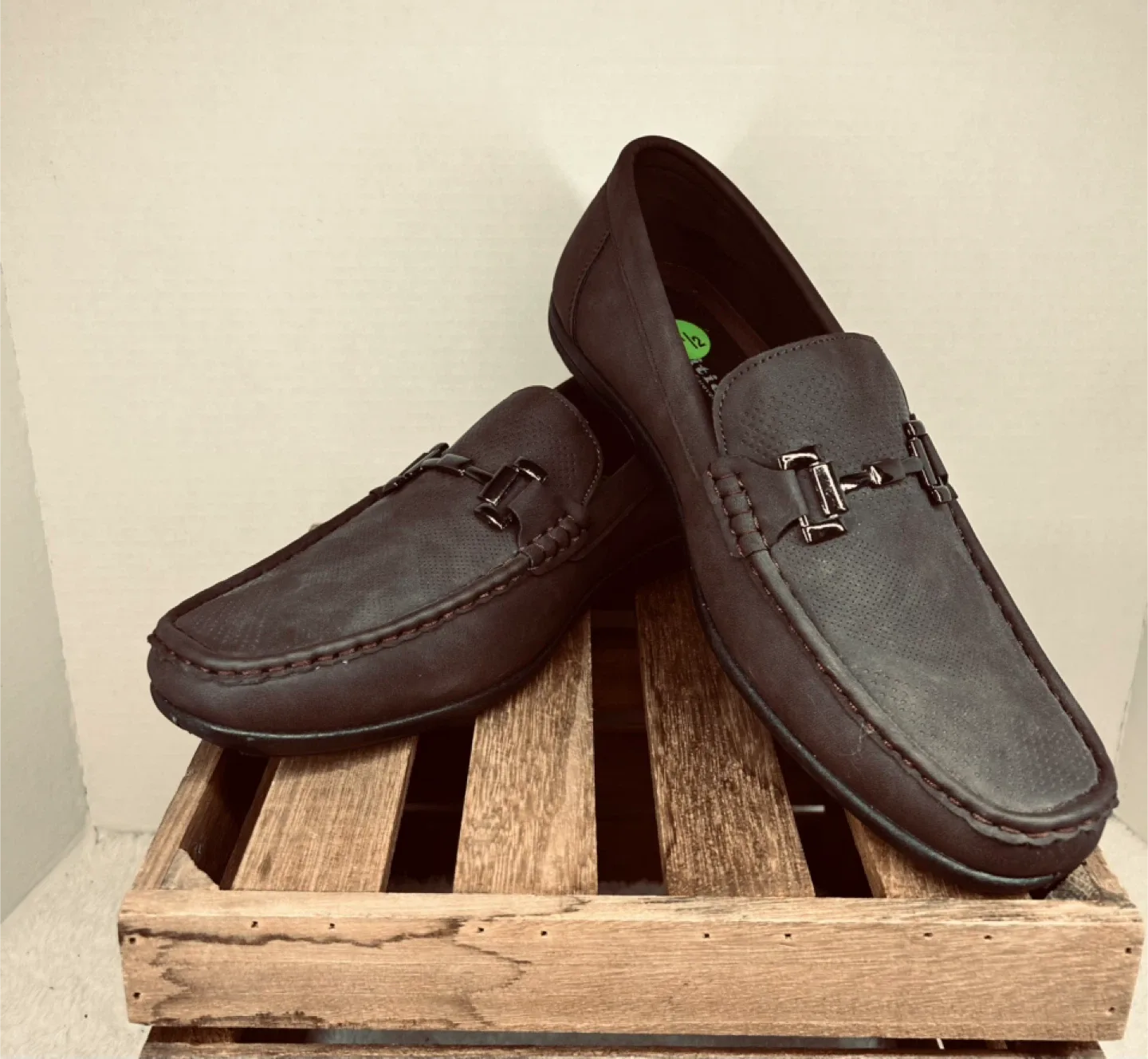 Men's Brown Loafers Size 11.5 thumbnail