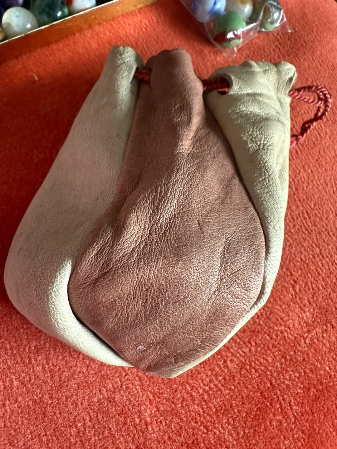Marbles and Leather Pouch image indicator(5)