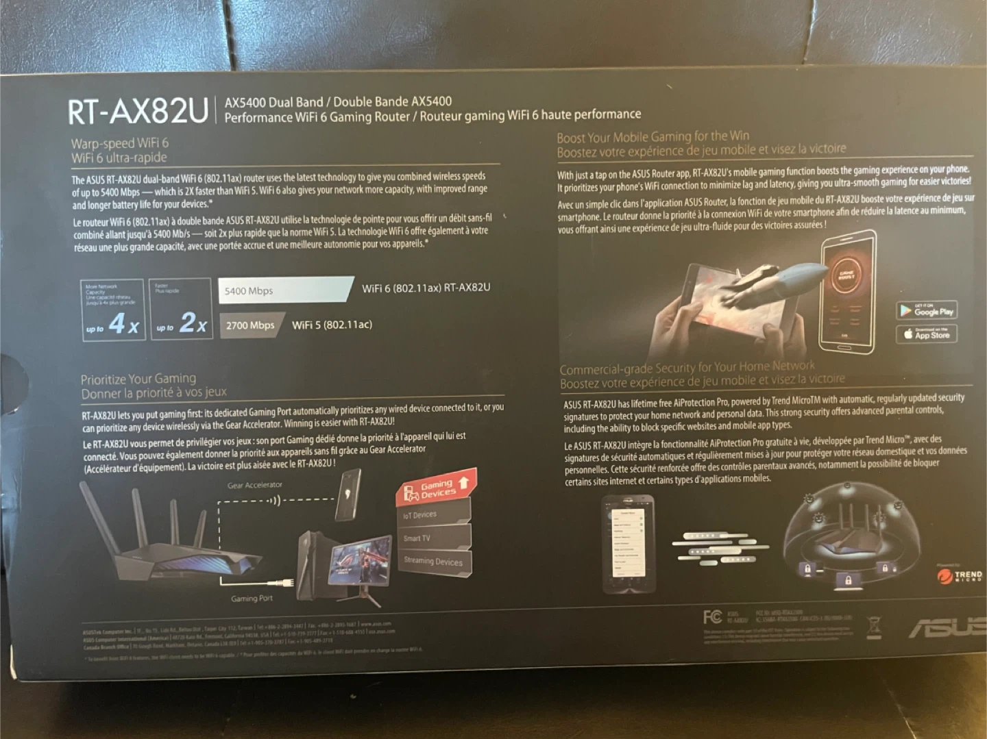 ASUS AX5400 Dual Band WiFi 6 Gaming Router - photo 3