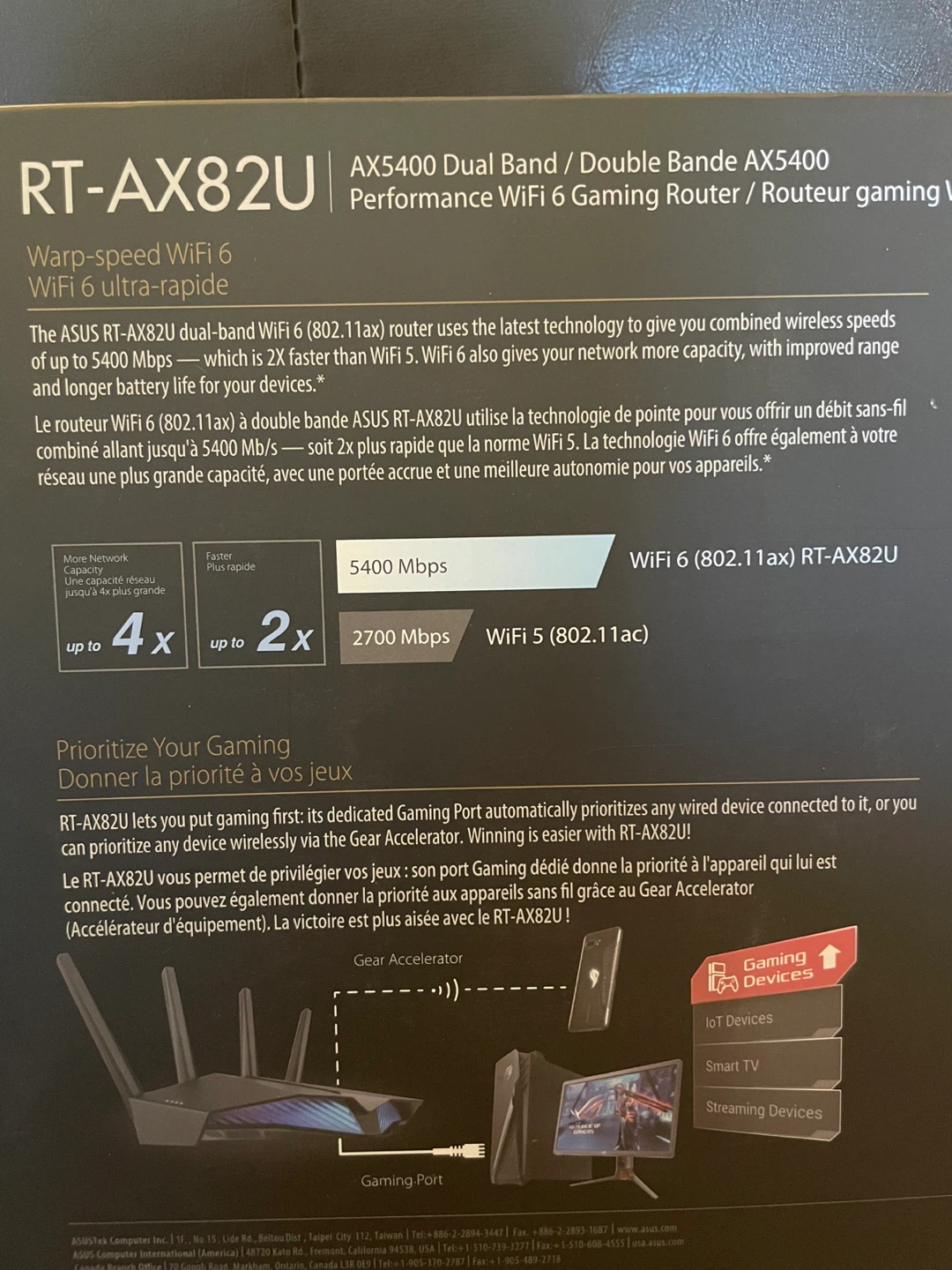 ASUS AX5400 Dual Band WiFi 6 Gaming Router - photo 4