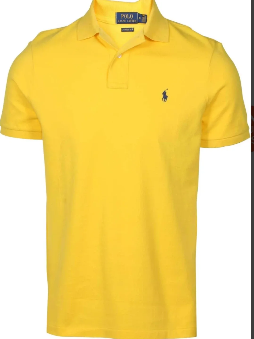Ralph Lauren Yellow Polo Shirt - Classic Fit thumbnail