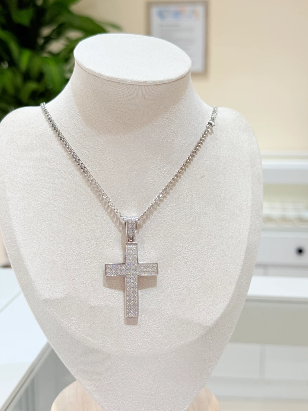 Ice out 925 sterling silver Full moissanite necklace - photo 2