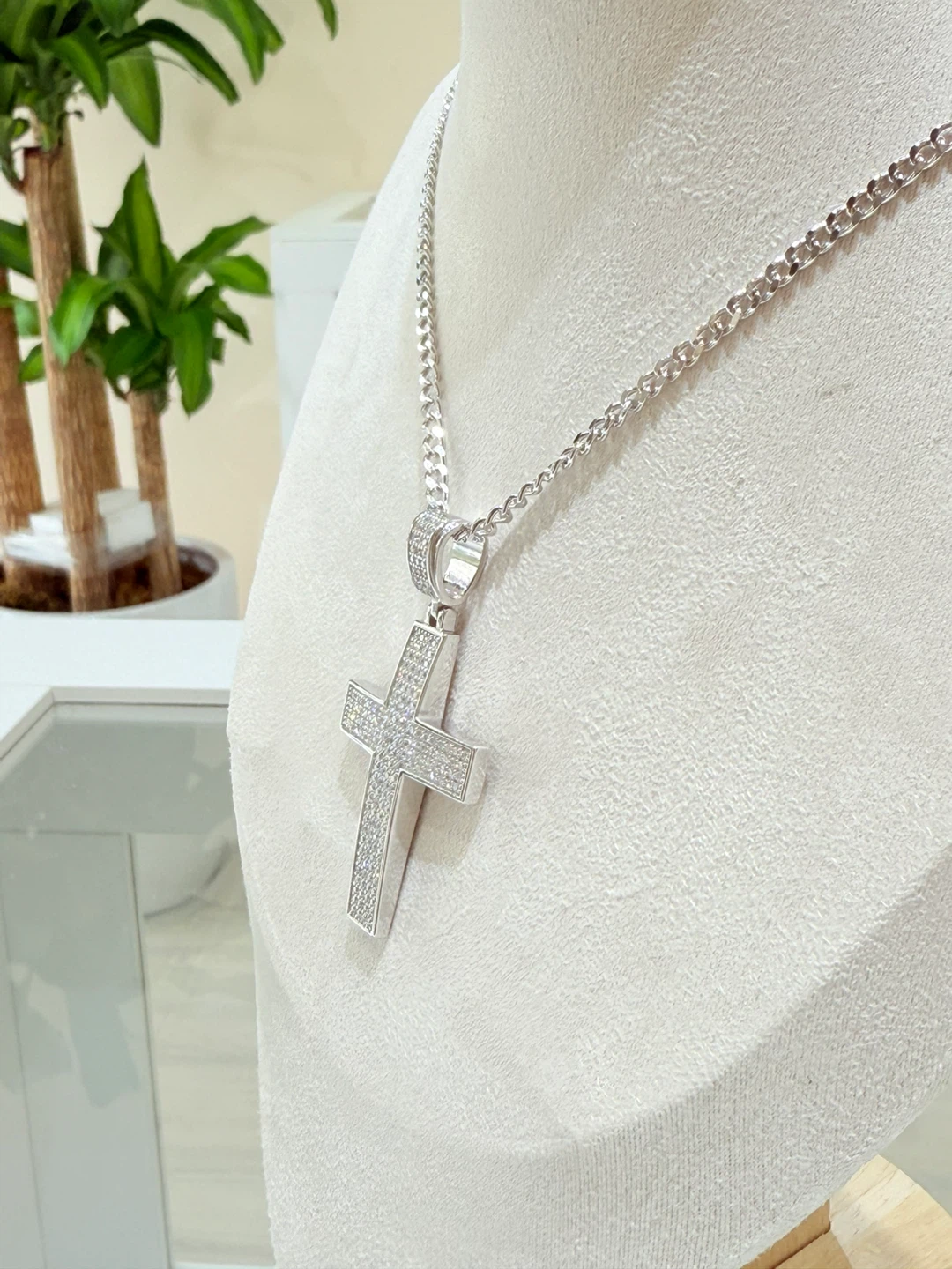 Ice out 925 sterling silver Full moissanite necklace - photo 3