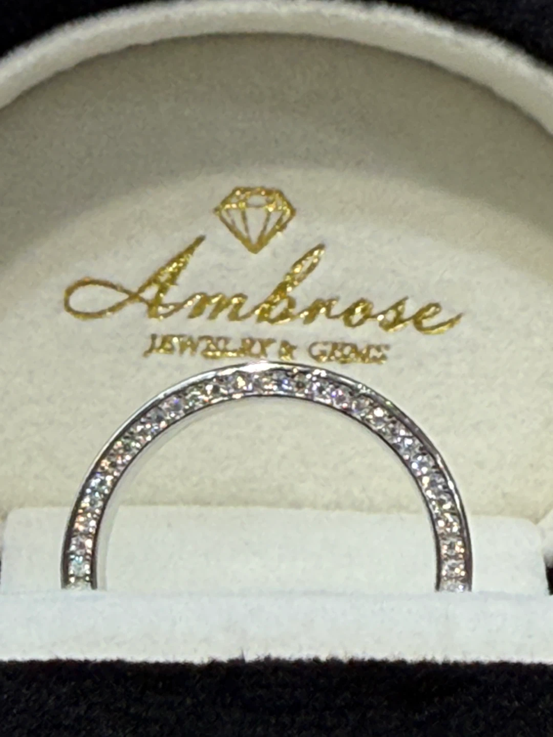 2 carats 925 sterling silver full moissanite ring