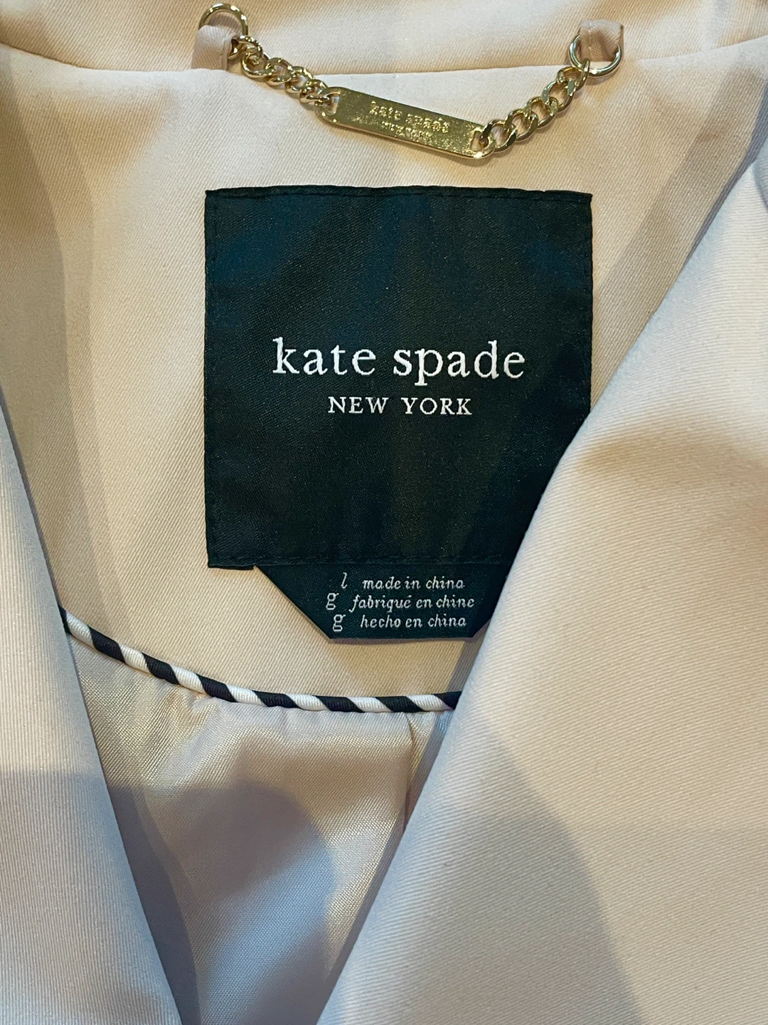 Kate Spade New York Trench Coat - Size Large - photo 2