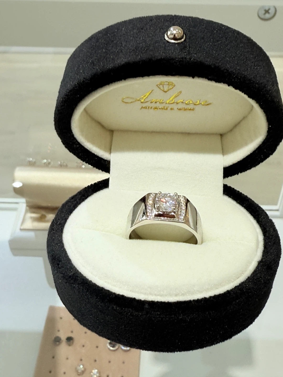 1 carat 925 sterling silver moissanite ring - photo 2