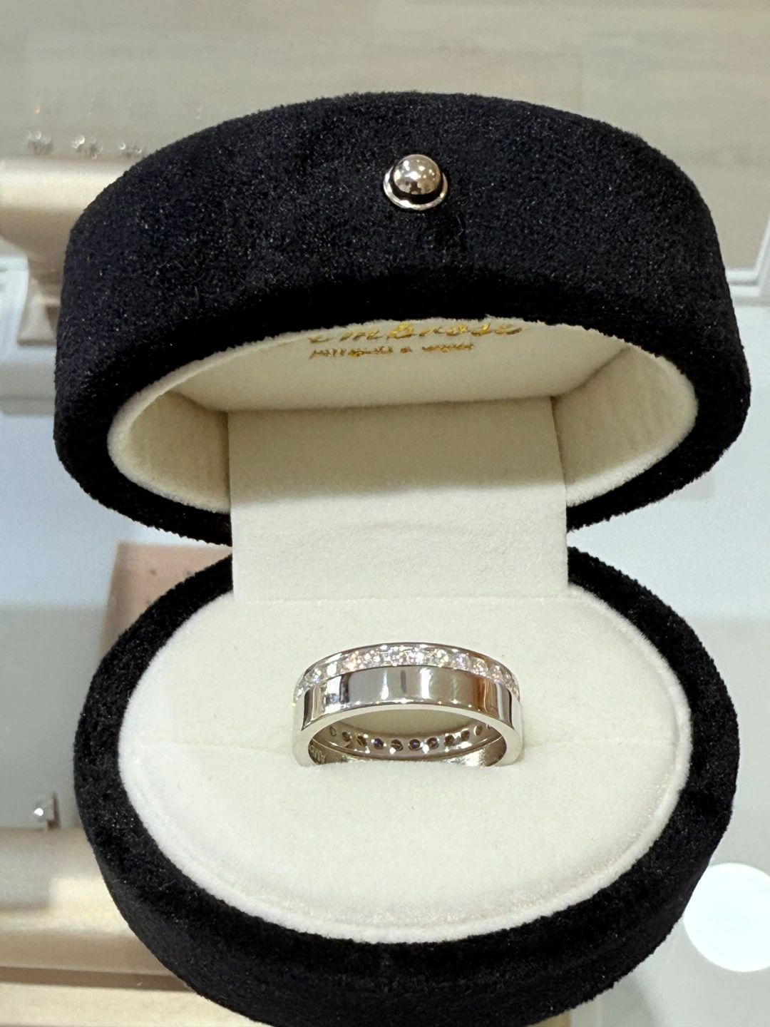 1.2 carats 925 sterling silver moissanite ring