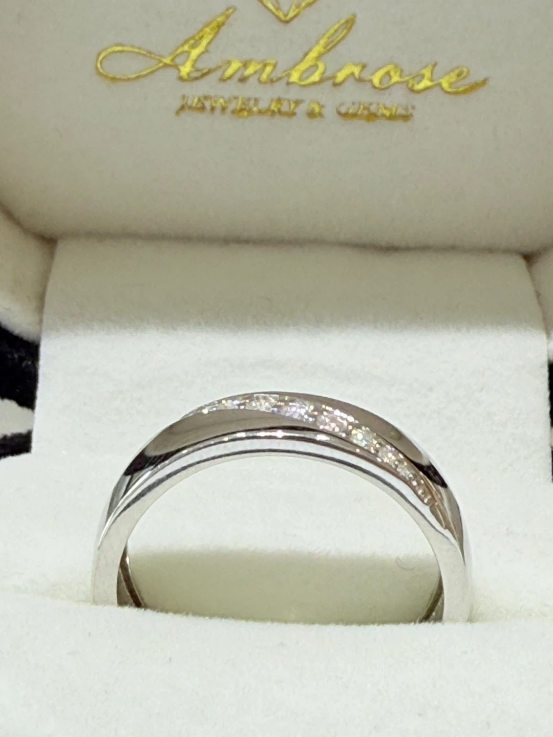 0.5 carats 925 sterling silver moissanite ring