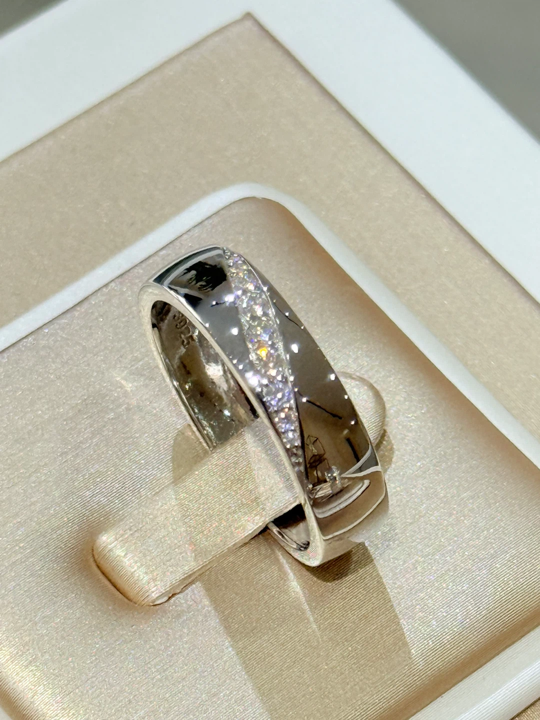0.5 carats 925 sterling silver moissanite ring - photo 4
