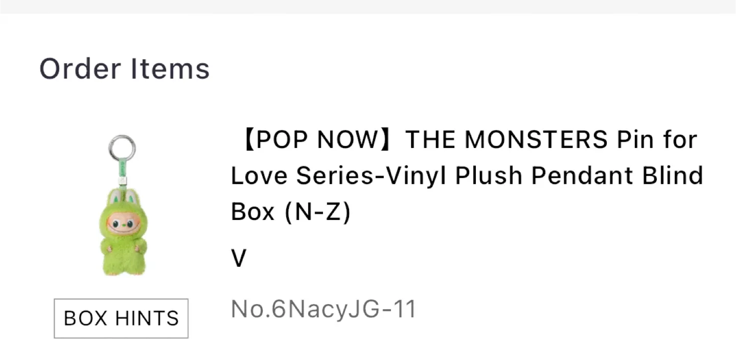 Labubu “pin for love” V image indicator(2)