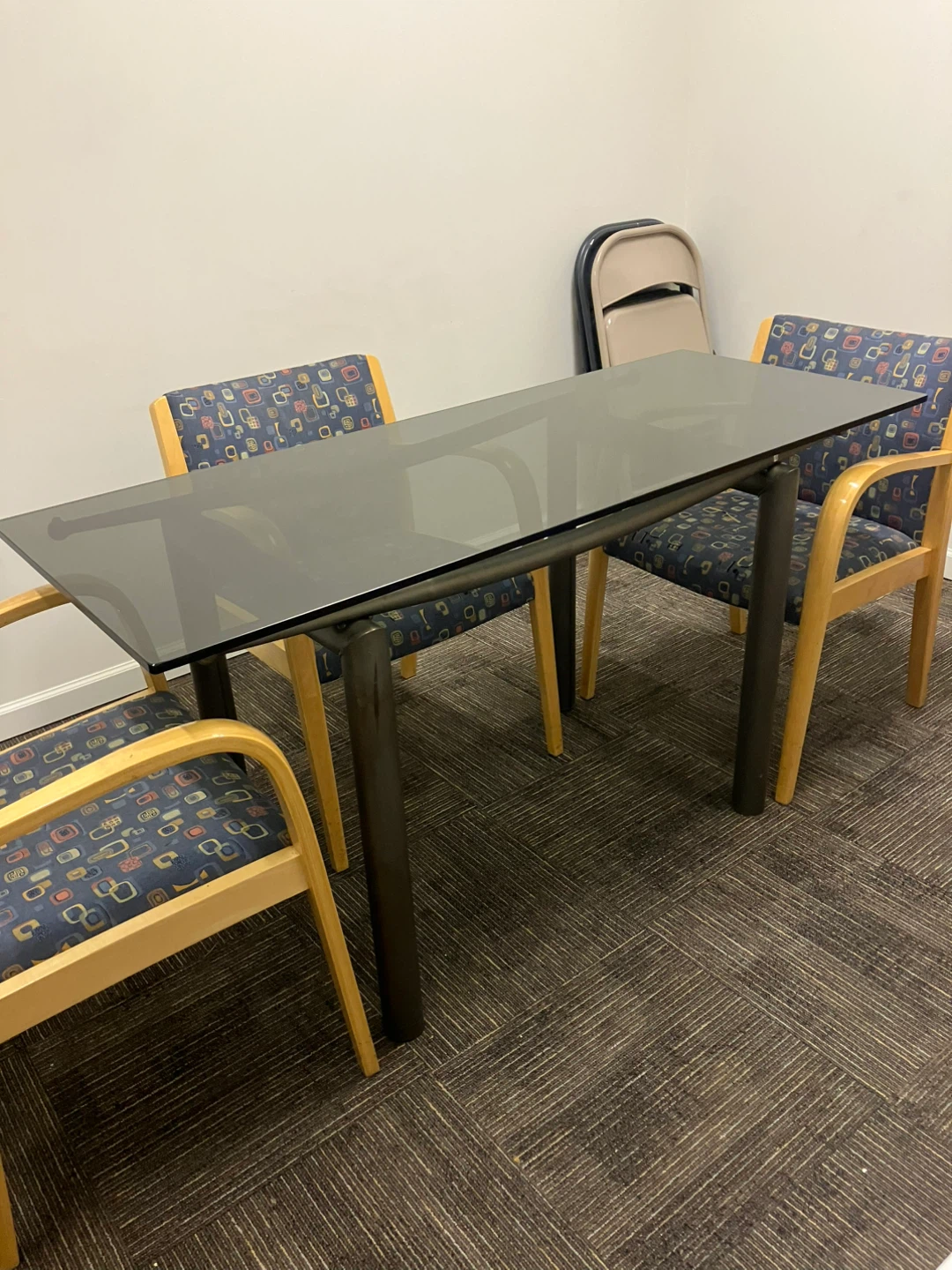 Glass Top Dining Table or Desk - photo 2