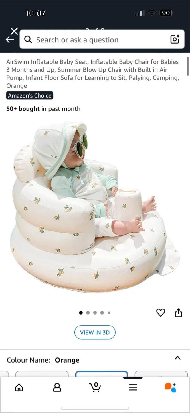 Inflatable seat, jolly jumper, bath seat  & push walker thumbnail