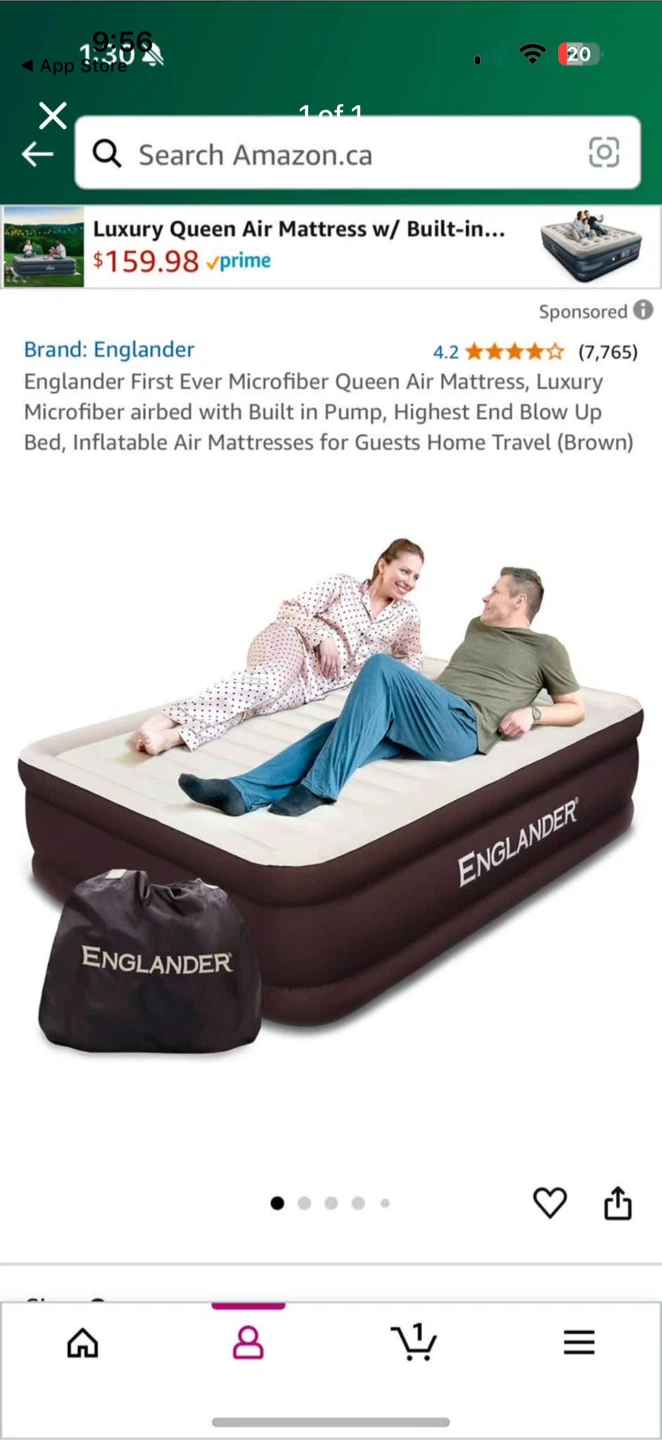 Air Mattress w/ Built-in Pump