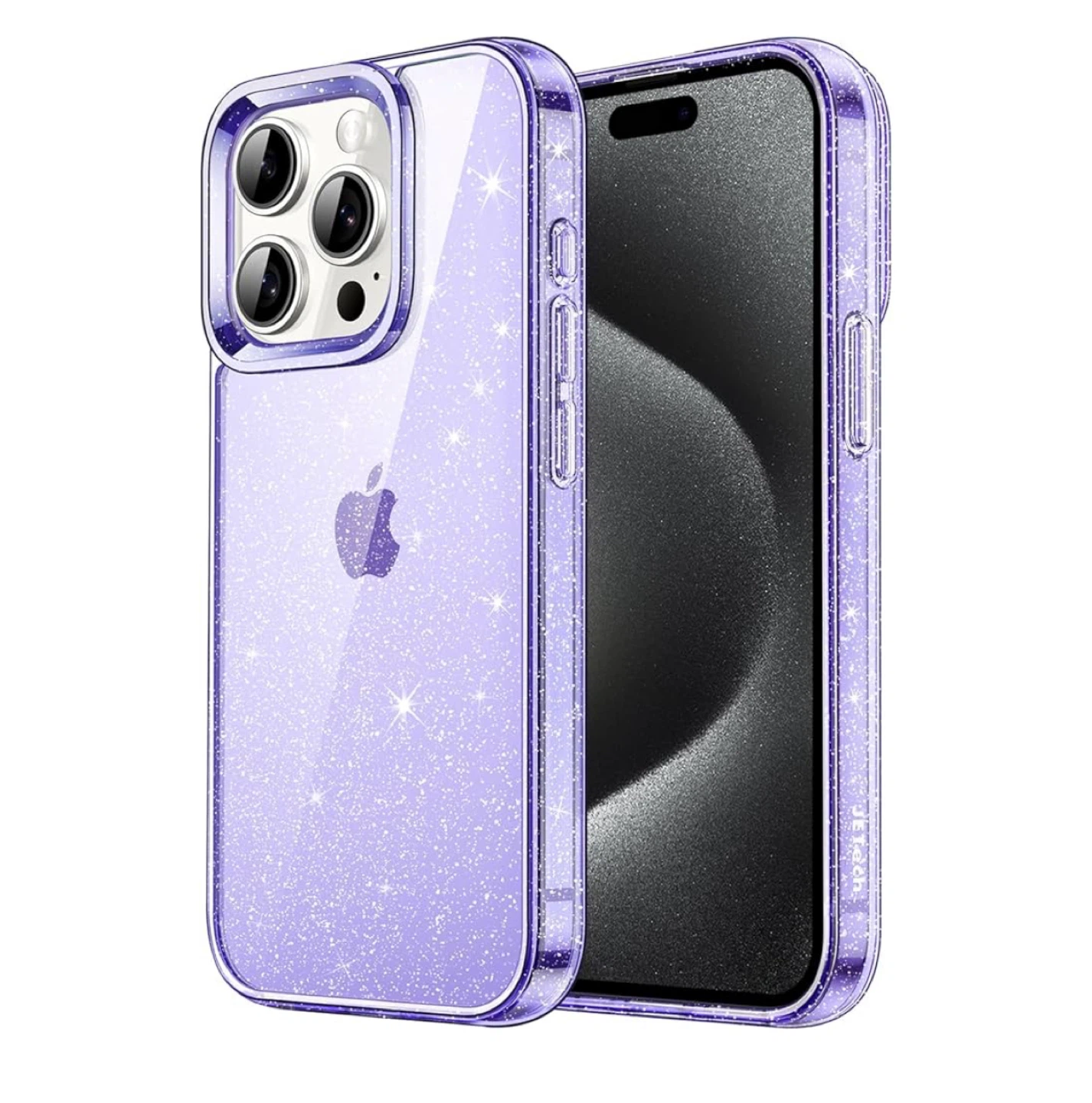 Glitter iPhone 15 Pro Max Case - Purple Glitter