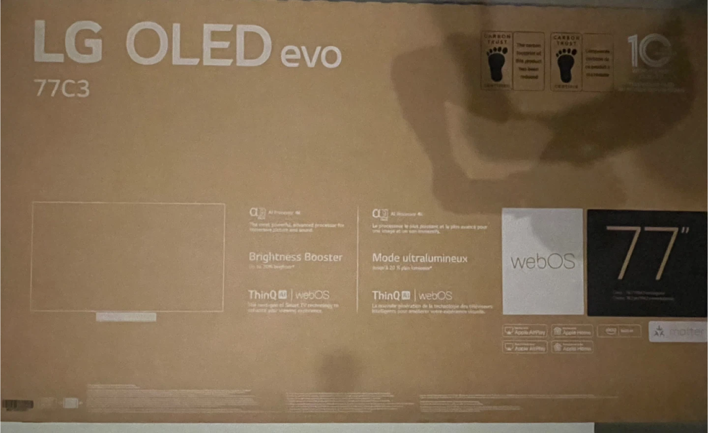 LG 77” Class - OLED C3 Series - 4K UHD OLED TV - photo 4