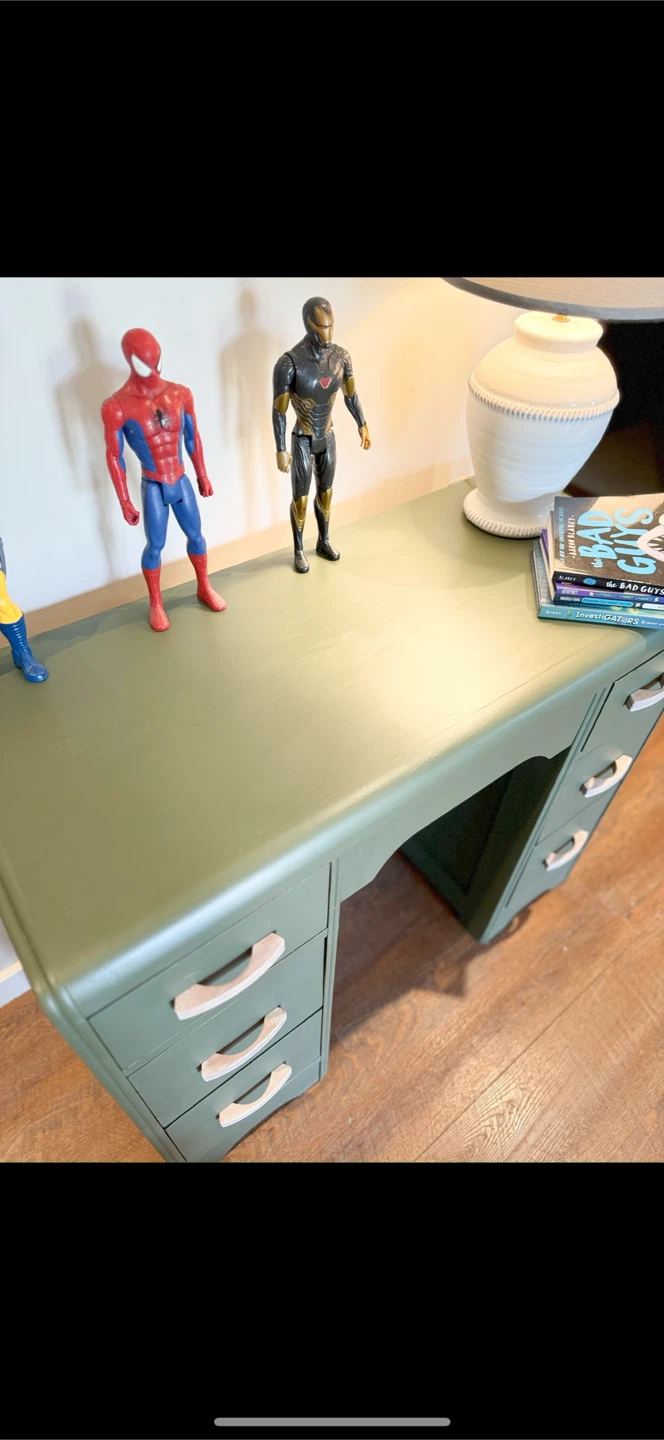 Green Painted Desk - photo 3