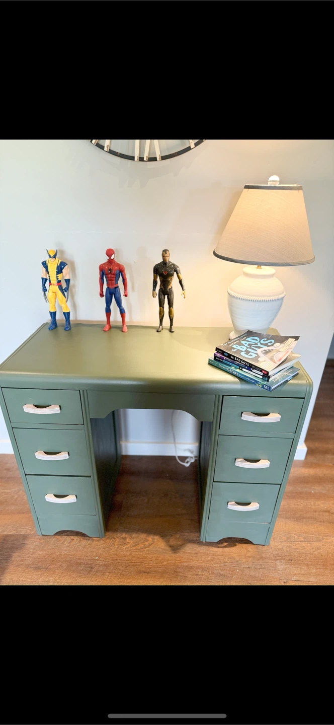 Green Painted Desk - photo 2